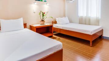 Desk, soundproofing, iron/ironing board, bed sheets