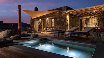 Villa - 2 sovrum - bubbelpool - havsutsikt | Privat bubbelpool