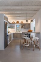 Villa, 4 Bedrooms, Private Pool, Sea View | Private kitchen | Full-size fridge, oven, stovetop, dishwasher