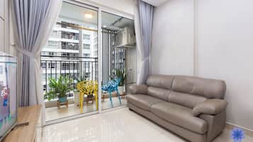 LCD TV, fireplace