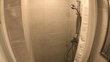 Double Room | Bathroom | Shower, slippers, towels
