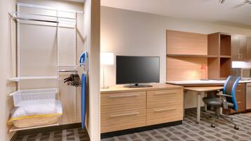 Desk, iron/ironing board, free cribs/infant beds, free WiFi