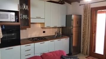 Apartment, 3 Bedrooms | Private kitchen | Full-size fridge, oven, stovetop, espresso maker