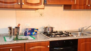 Appartamento, 2 camere da letto | Cucina privata | Frigorifero con congelatore, forno, piano cottura