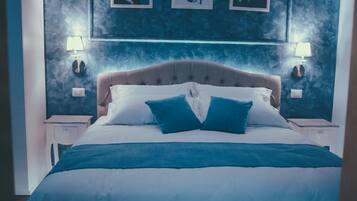 Habitación doble superior, 1 cama de matrimonio grande, no fumadores (Habana Sky Superior) | 1 dormitorio, sábanas italianas Frette, ropa de cama de alta calidad