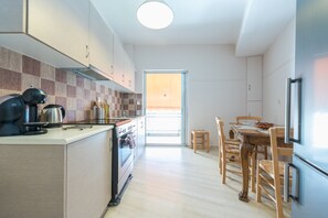 Apartment, 1 Bedroom | Private kitchen | Full-sized fridge, oven, stovetop, espresso maker - Comfortable Apartment near City Center (Athens)
