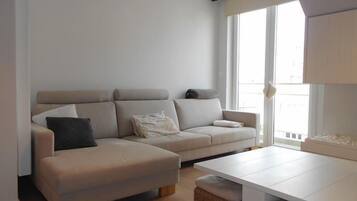 Apartment | Living room | Flat-screen TV, video game console