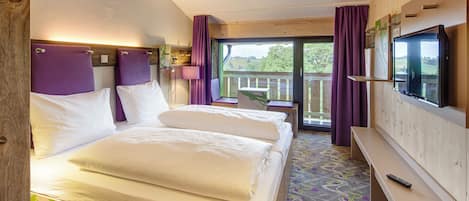 Economy Double Room, Mountain View | 1 bedroom, hypo-allergenic bedding, in-room safe, desk