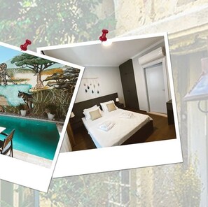 Familienzimmer, Mehrere Betten, Poolblick