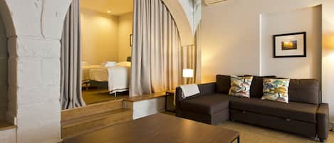 Deluxe Apartment, 2 Bedrooms | Living area | LED TV