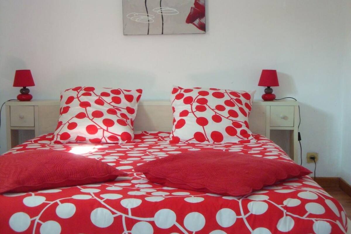 Individually decorated, individually furnished, iron/ironing board