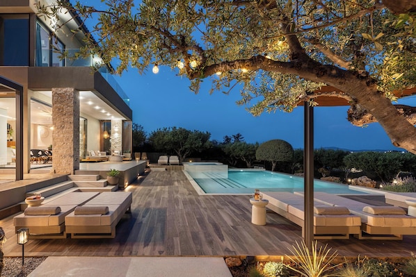 A heated pool