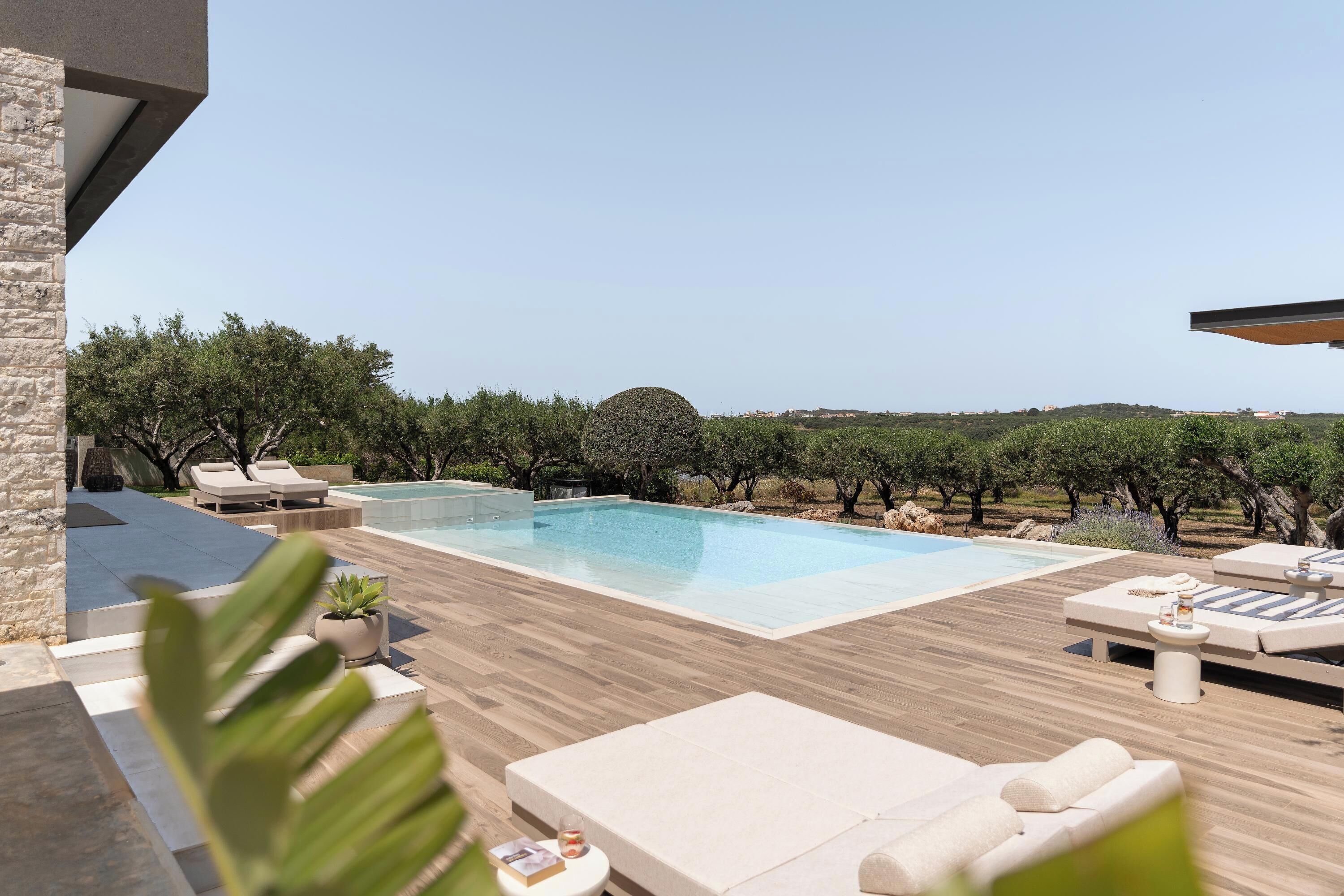 A heated pool