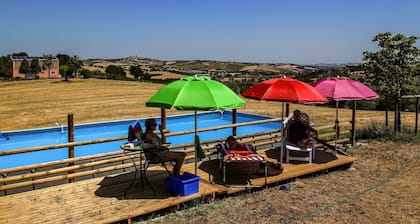 Casa de vacaciones independiente y confortable en la zona vitivinícola con un gran panorama
