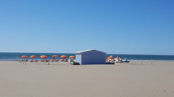 Vlak bij het strand
