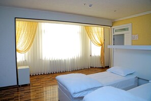 Bed in 3-Bed Mixed Dormitory Room  | View from room - MANIJA Hostel (Samarkand)