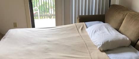 2 bedrooms, in-room safe, iron/ironing board, WiFi