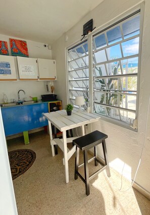 Outdoor banquet area