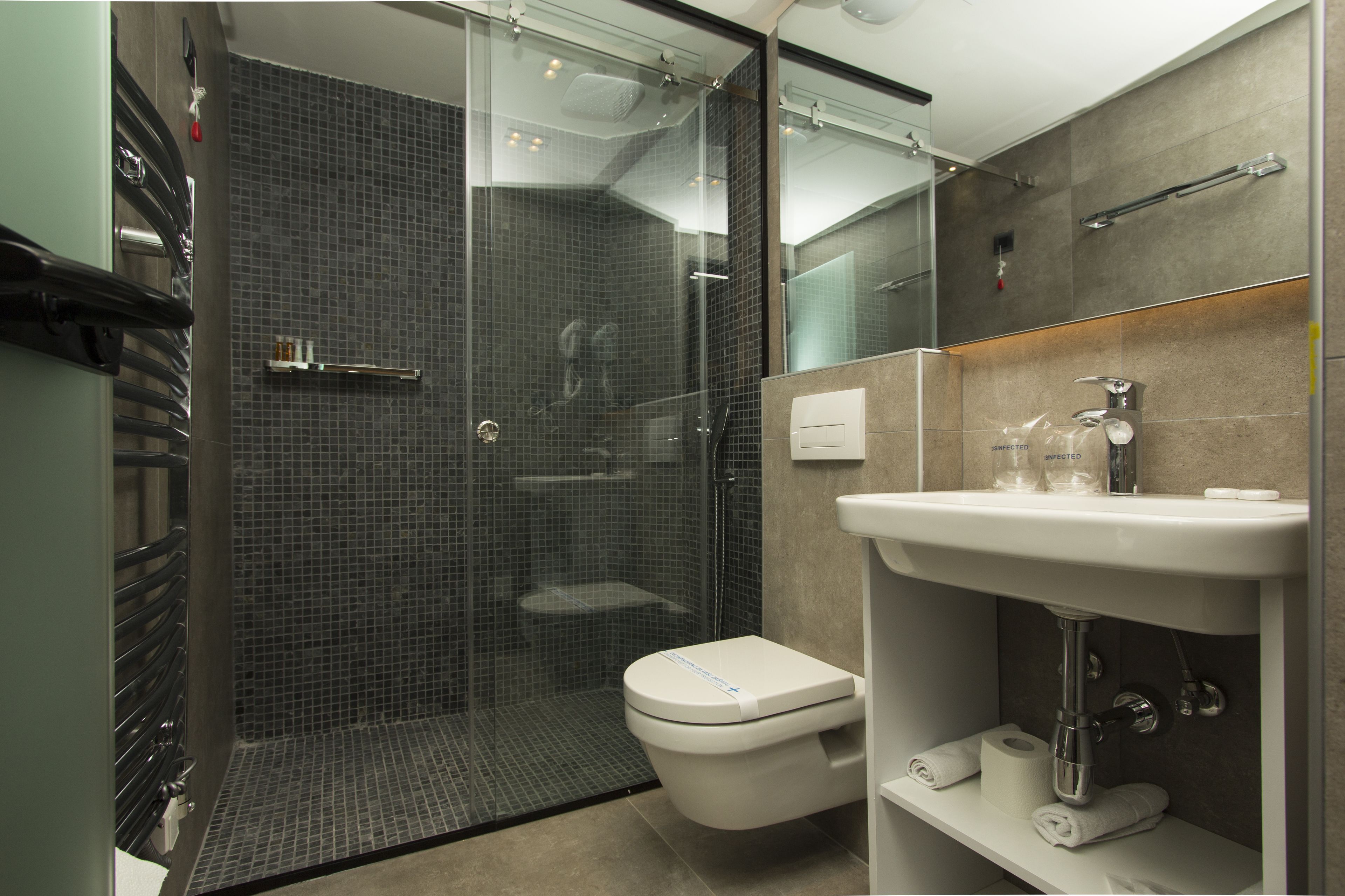Tripla Deluxe | Bagno | Doccia, doccia idromassaggio, set di cortesia gratuito, asciugacapelli