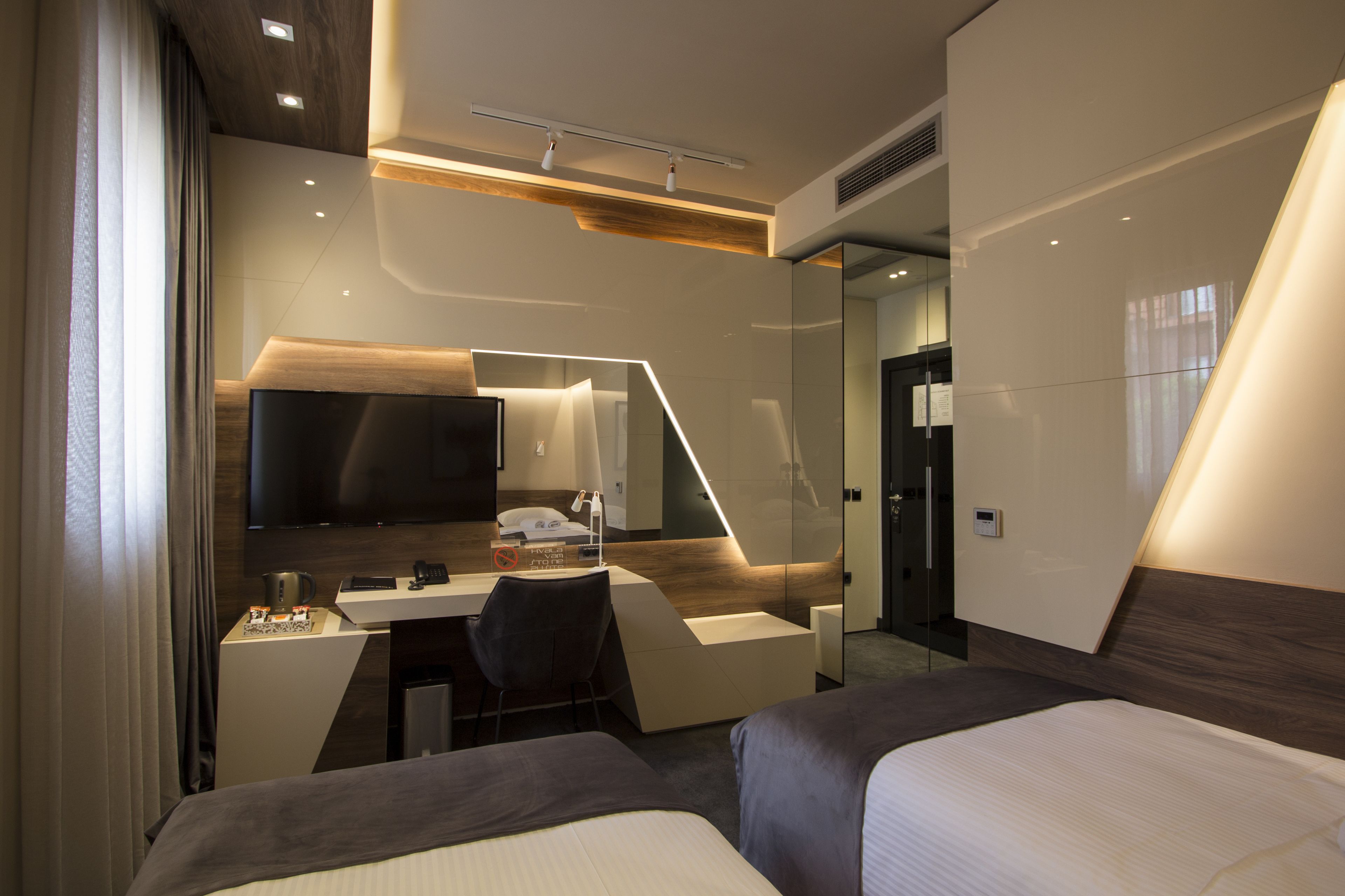 superior twin room | frette italian sheets, premium bedding, pillow-top beds, minibar