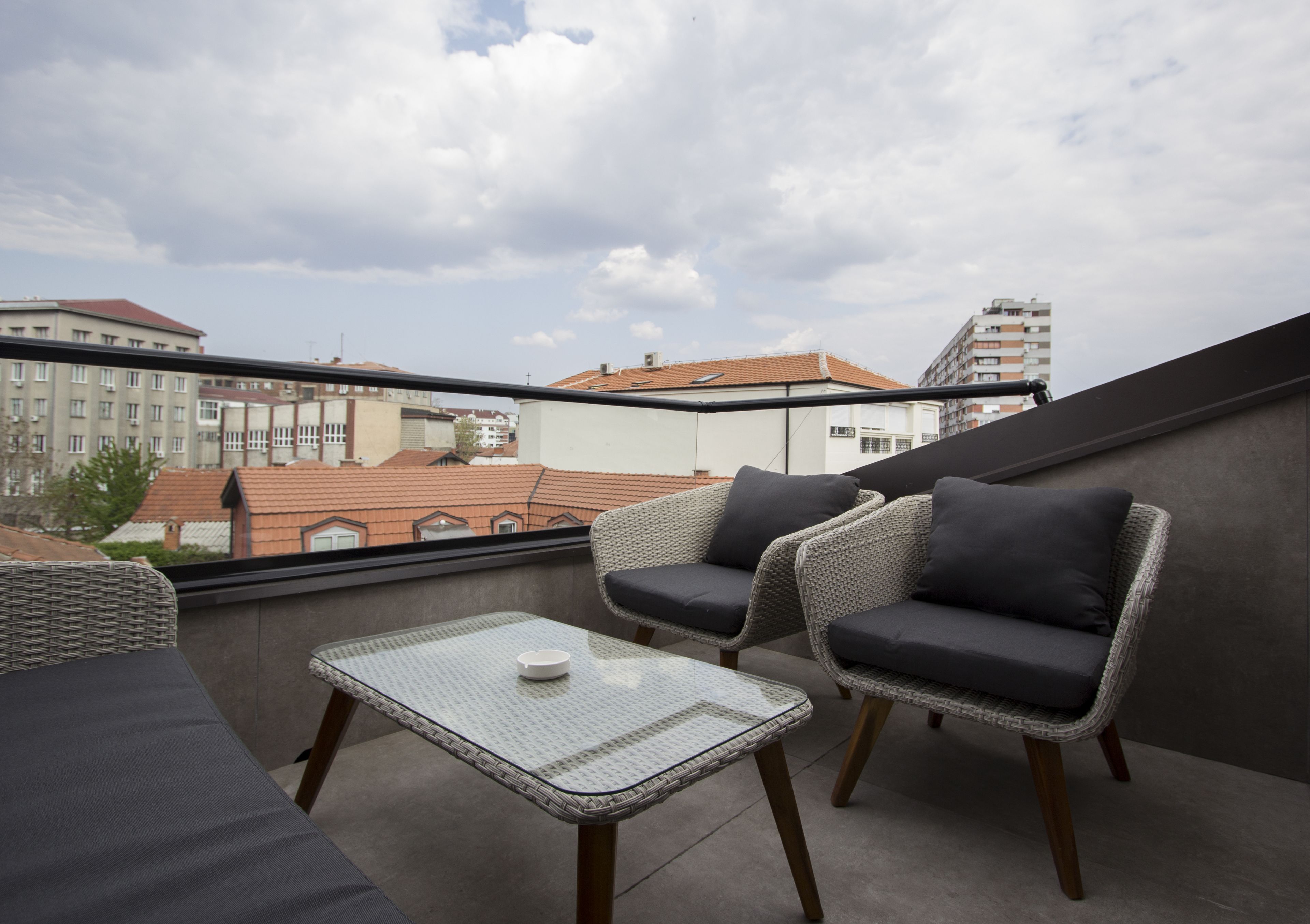 economy triple room, terrace | terrace/patio