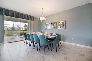 Dining - Luxury Big Resort Home with Game Room & Pool @Champoins Gate (Champions Gate)