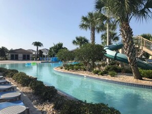 Outdoor pool, a heated pool - Luxury Big Resort Home with Game Room & Pool @Champoins Gate (Champions Gate)