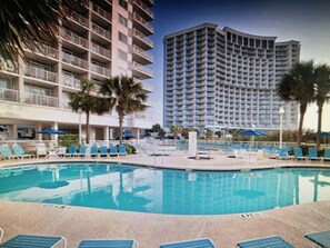 Indoor pool, outdoor pool
