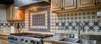 22 Room Adobe MANSION -- 6 master bedrooms, 6.5 bath, Spa and Sauna, Pro Range