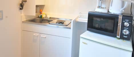 Condominium House | Private kitchenette | Fridge, microwave, griddle, cookware/dishes/utensils