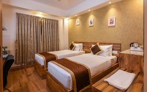 Ropa de cama de alta calidad y minibar