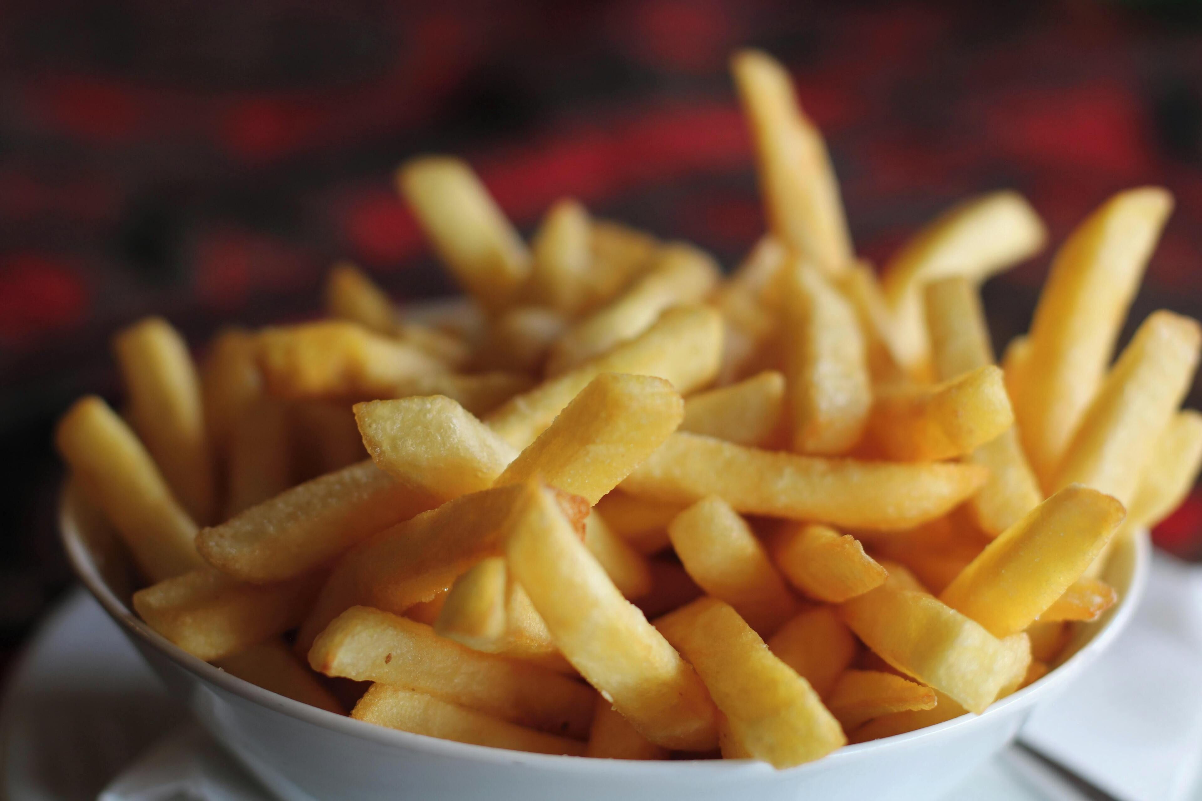 A bowl of French fries.