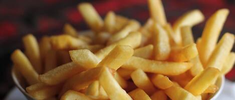 A bowl of French fries.