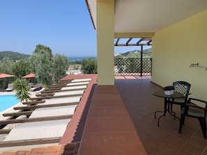 Uitzicht vanaf balkon