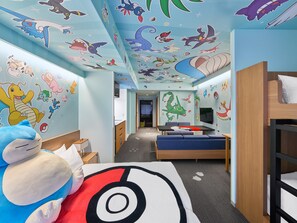 Chambre, non-fumeurs (Pokémon ROOM) | Couette en duvet d'oie, coffres-forts dans les chambres, bureau
