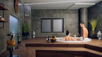 Sauna, boblebad, massagebehandlinger