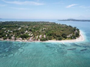 Aerial view - Sandy Beach Bungalows (Gili Air)