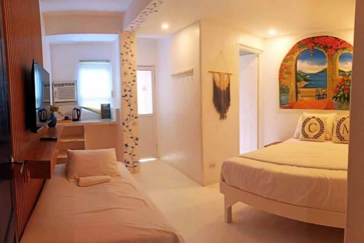 Blackout curtains, bed sheets