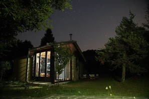 Front of property - evening/night - Theasis Igloo (Central Tzoumerka)