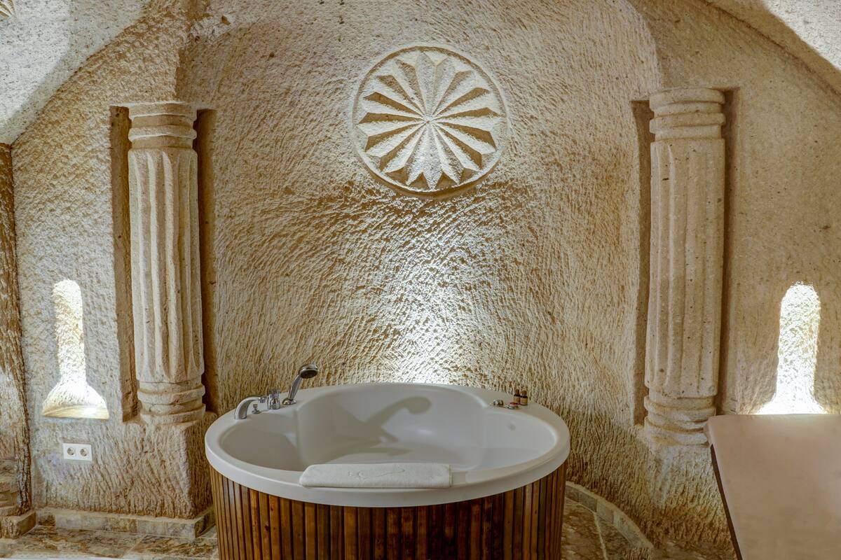 executive cave suite | premium bedding, minibar, in-room safe, individually decorated