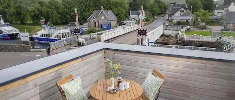 Familiekamer (Loch Ness) | Uitzicht vanaf balkon