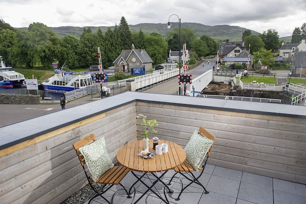 Familiekamer (Loch Ness) | Uitzicht vanaf balkon