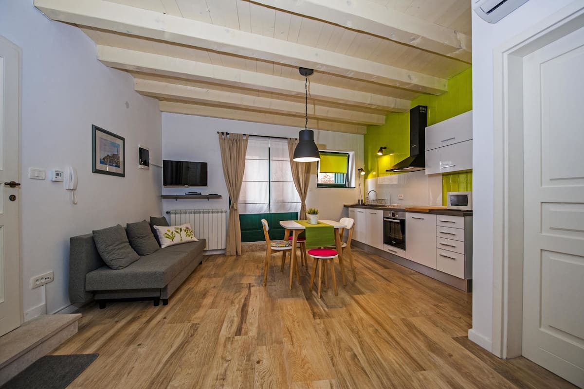 Appartamento, 1 letto matrimoniale con divano letto | Cucina privata | Piano cottura, pentole/stoviglie/utensili