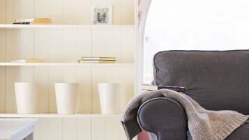 Villa, Multiple Beds | Living room | 65-cm TV with satellite channels, fireplace, DVD player