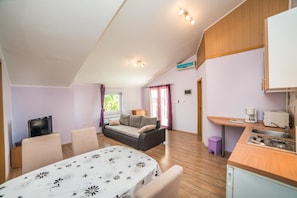 Apartment, 1 King Bed with Sofa bed | Individually furnished, desk, iron/ironing board, free WiFi