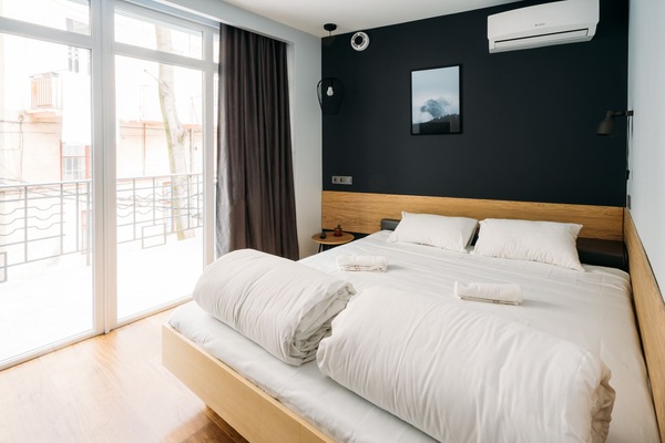 Standard Double Room, Shared Bathroom | Individually furnished, soundproofing, free WiFi, bed sheets