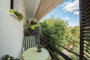 Apartment, 1 Doppelbett | Blick vom Balkon