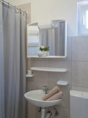 Departamento, varias camas | Baño | Regadera 