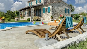 Villa, Multiple Beds | Outdoor pool - Istrian Villa Slivari (Zminj)