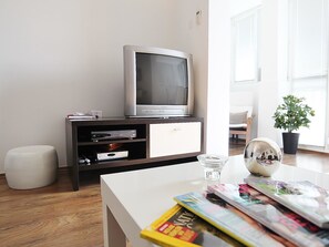 Leilighet, 1 dobbeltseng med sovesofa | Eget kjøkken | Kokeplater og kjøkkenutstyr